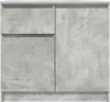 vidaXL Sideboard mit Schublade Betongrau 71x35x65 cm Produktbild-Vorschau 6