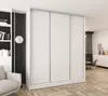 Schwebetürenschrank 3-türig 210x250x58 cm Weiß mit 4 Produktbild-Vorschau 1
