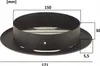 Lüftungsplatte Lüftungsgitter Metallische FEINZ - 150 mm - Produktbild-Vorschau 2