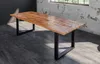 Essgruppe 180 cm Mango naturfarben U-Gestell schwarz mit 6 Produktbild-Vorschau 3