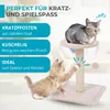 Ultiness Kratzbaum COCO Kratzmöbel & Kratzpfosten mit Sisal Produktbild-Vorschau 2