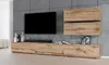 AX LIVING Anbauwand Loriano V Wohnwand braun Eiche Wotan Produktbild-Vorschau 2