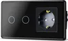 TAWOIA Touch Lichtschalter, EU Standard, 1 Fach Steckdose, Produktbild-Vorschau 1