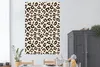 MuchoWow® Poster Weiß - Tiermuster - Panther 120x180 cm - Produktbild-Vorschau 2