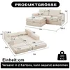 Corduroy-2-in-1-Schlafsofa,mit zwei Kissen, klassischen Produktbild-Vorschau 5