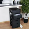 Schubladenschrank mit Rollen Schwarz Rollcontainer mit 5 Produktbild-Vorschau 8