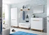 Garderobe Sitzbank Schrank Flur weiß matt MDF Asteiche Produktbild-Vorschau 5