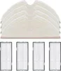 A set of replacement parts for a robot vacuum cleaner, including mop pads and filters, displayed against a white background. Produktbild-Vorschau