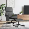 vidaXL Massagesessel mit Fußhocker Dunkelgrau Stoff Produktbild-Vorschau 2