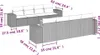 vidaXL 9-tlg. Garten-Sofagarnitur mit Kissen Schwarz Poly Produktbild-Vorschau 3