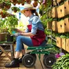 GOPLUS Rollsitz, Gartensitz mit Rollen, Kniebank fahrbar, Produktbild-Vorschau 2