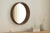 riess-ambiente Runder Wandspiegel PORTRAIT 70cm braun in Produktbild-Vorschau 4