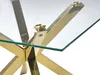 BELIANI Beistelltisch Gold Transparent 70 x 70 cm Produktbild-Vorschau 5