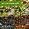 Lot de 15 m de bordure de pelouse en acier Corten AREBOS – Voir les images du produit 5