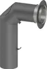 Ø 130 mm Ofenrohrset kantig - mit Tür und Drosselklappe - Produktbild-Vorschau 1