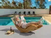BELIANI Gartenliege Akazienholz geschwungene Form Terrasse Produktbild-Vorschau 4