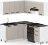 ULWEHOME | Eckküche 360 cm Beige, Küchenmöbel-Set Kaschmir Produktbild-Vorschau 3