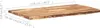 A wooden tabletop with live edge detail, showing dimensions. Náhled obrázku produktu