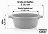 2 tlg. Mikrowellengeschirr Set Grau Mikrowellenschüssel mit Produktbild-Vorschau 5