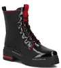 Damen Halbstiefel Schwarz aus Synthetik mit Blockabsatz, Produktbild-Vorschau 2