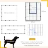 PawHut Welpenauslauf Welpengehege modulares Design 16 Produktbild-Vorschau 3