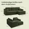 VASAGLE Modulares Sofa, Ecksofa mit Liege rechts, 242 cm Produktbild-Vorschau 4