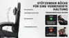 Gaming-Stuhl ergonomisch, Lendenstütze, Kunstleder, bequem, Produktbild-Vorschau 8