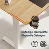 SANODESK QS1 140 x 60 cm Výškově nastavitelný stolní Náhled obrázku produktu 6
