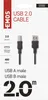 USB kabel 2.0 A vidlice – B vidlice 2m Produktbild-Vorschau