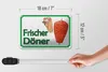 Blechschild Hinweis 18x12cm frischer Döner Restaurant Produktbild-Vorschau 5