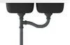 The underside of a double sink with its plumbing visible. Náhled obrázku produktu