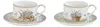 6er Set Tassen mit Untertasse SPRING BLOOM Hasen und Blumen Produktbild-Vorschau 2
