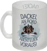 Matrosen Dackel im Boot Glas Tasse - Abenteuer voraus Produktbild-Vorschau 2