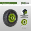 Sackkarrenrad PolyurethanRad 260x85 mm 3.00-4 60 mm Produktbild-Vorschau 2
