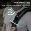 A person wearing a walkie-talkie on their shoulder. Produktbild-Vorschau