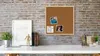 Bacheca in sughero 40x40 cm cornice in legno NATURALE Anteprima dell’immagine prodotto 10