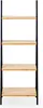 Regál BAMBOO GLOW, 40 x 30 x 109 cm, černý Náhled obrázku produktu 2