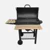 sweeek - Amerikanischer Smoker Holzkohlegrill - Schwarz Produktbild-Vorschau 3