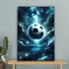 MuchoWow® - Leinwandbilder - Fußball - Galaxie - Raumfahrt Produktbild-Vorschau 4