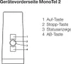 Elero MonoTel 2 Funkhandsender 1-Kanal 868 MHz in reinweiß Produktbild-Vorschau 2