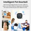 ZELUEXX, timbre inalámbrico para mascotas con 2 zonas, 60 Vista previa de la imagen del producto 2