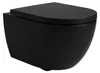Soho Whirlflush Hänge Wand WC Spülrandlos Toilette Schwarz Produktbild-Vorschau 3