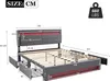 Flieks Polsterbett 140x200cm mit USB, Stauraumbett Produktbild-Vorschau 7