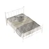 STILVORA Metallbett Weiß 140 x 200 cm Jugendbett mit Produktbild-Vorschau 8