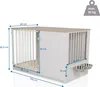 hjh LIVING box pre psov PAWHOME XL klietka pre psov MDF, Náhľad obrázku produktu 5
