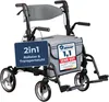 ForeverSenior 2 in 1 Rollator & Rollstuhl - mit Federung - Produktbild-Vorschau 1