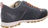Side view of a blue hiking shoe with orange laces. Voir les images du produit