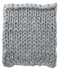 Livingandhome Graue Strickdecke 80 x 100 cm – weich, warm, Produktbild-Vorschau 4