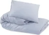 A folded duvet and pillow on a white background. Produktbild-Vorschau