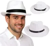 Sombrero de fieltro blanco para adultos, estilo "gangster" Vista previa de la imagen del producto 3